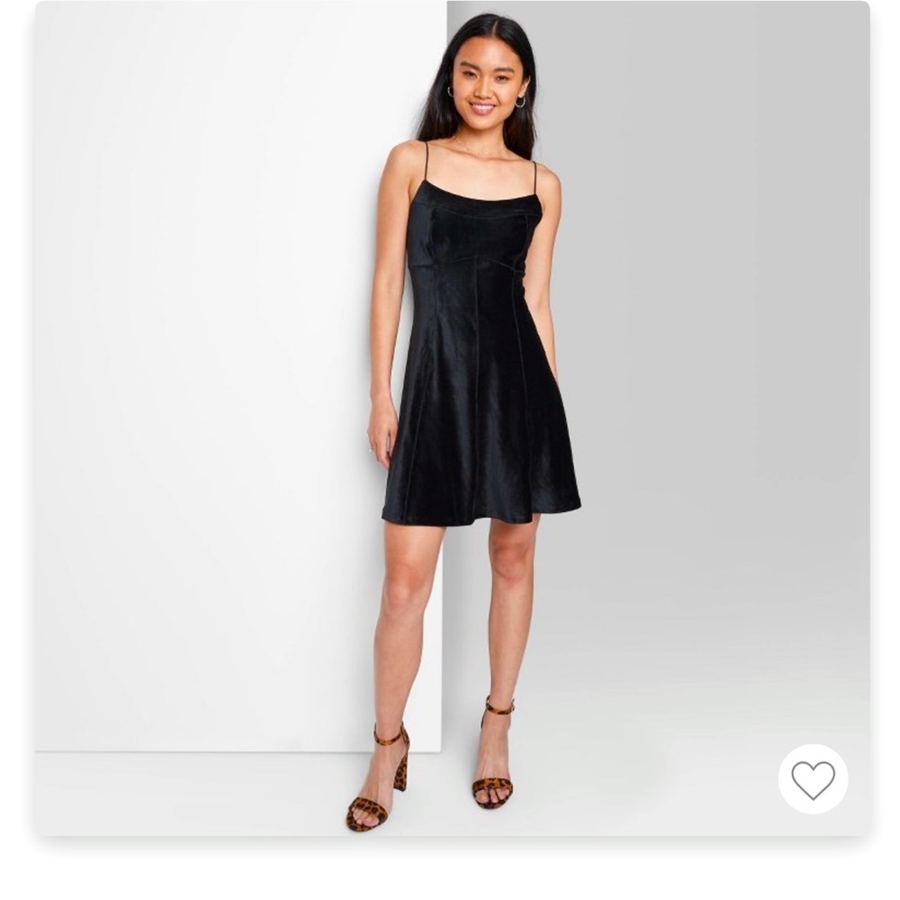 NWT Women's Sleeveless Seamed Dress - Wild Fable - Black